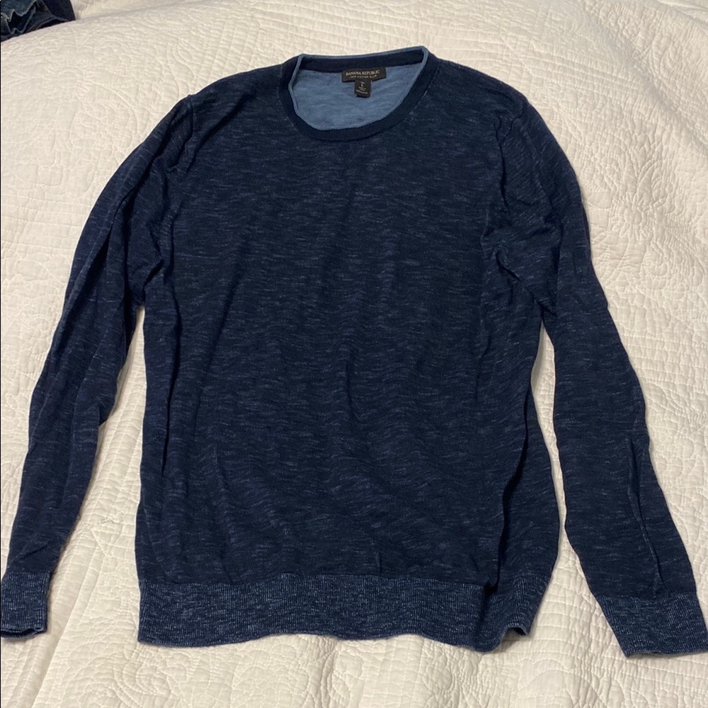 Banana Republic Dark Blue Cotton Sweater